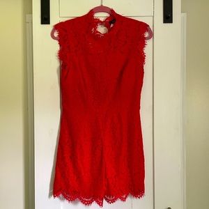 Strut and Bolt Lace Romper